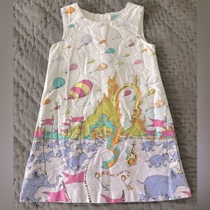 Dr. Seuss Oh the Places You’ll Go Shift Tank Dress Girls’ Size 3T Balloon Cotton